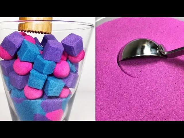 kinetic sand asmr mixing colors @mera pagam