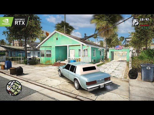 GTA San Andreas ' Drive-thru' Missions 4K Gameplay GTA SA Remastered Realistic Graphics Mod