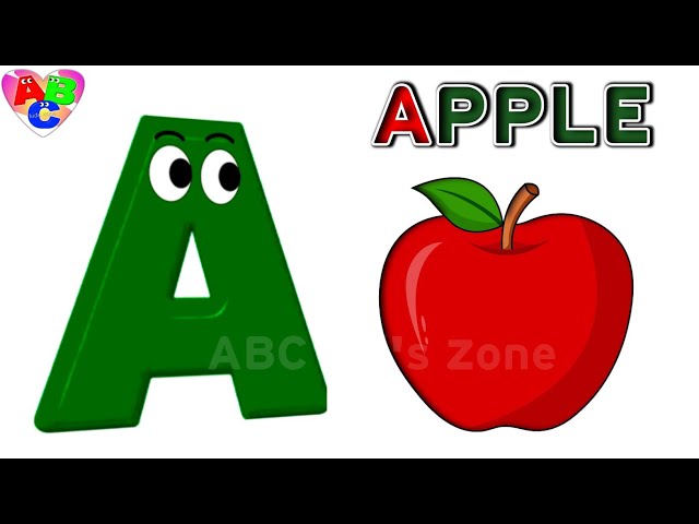 Phonics sound of alphabet | alphabet song | ABC phonics song  | A for apple nursery rhymes