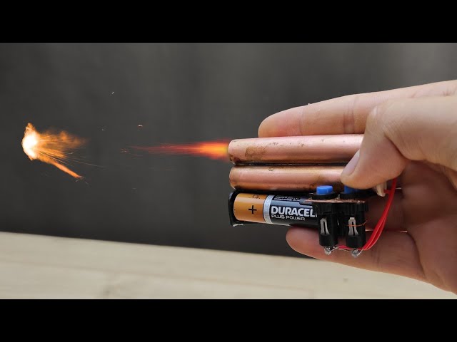 how to make Tiny Flamethrower at Home - how to make flash gun