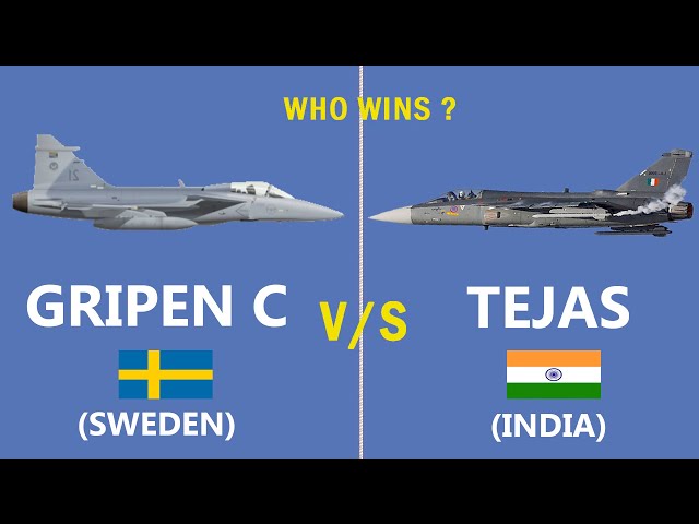 Comparison of Gripen Vs Tejas Mk1 Light Fighter Jet #India #Sweden