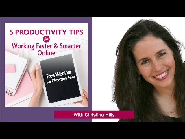 Productivity Tips For Working Faster & Smarter Online