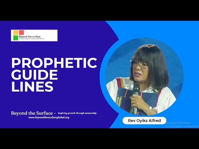 Prophetic Guidelines - Rev Oyiks Alfred - Mentorship - 28th January 2025