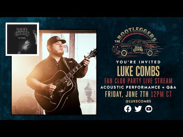 Luke Combs 2nd Annual Bootleggers Fan Club Party in Nashville, TN