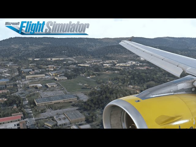 MFS2020 Beautiful and smooth Landing in Bilbao Fenix A320 IAE Vueling passenger & Spotter view