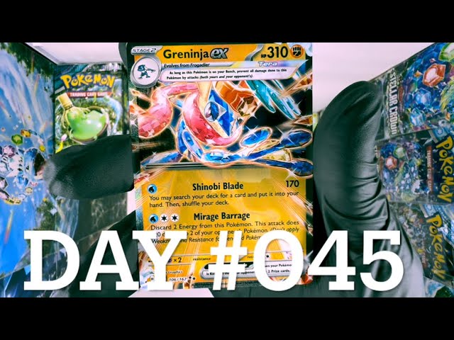 DAY #045 POKÉMON CHALLENGE OPENING X2 BOOSTER PACKS EVERY SINGLE DAY OF 2025: SHROUDED FABLE