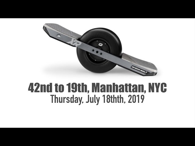 Onewheel - 42nd to 19th, Manhattan, NYC