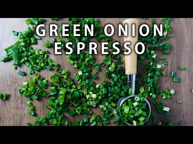 Entire Green Onion Espresso X Green Onion Latte  (Should it Coffee?)