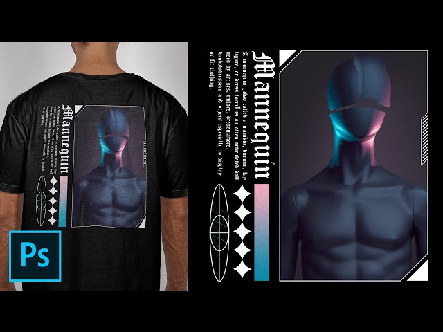 Mannequin Statue Gradient Streetwear  - Tutorial Photoshop CC 2020