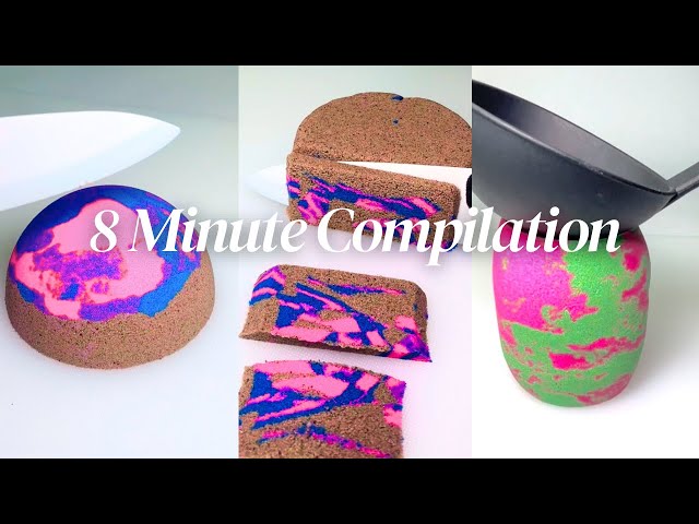 ASMR Kinetic Sand ODDLY SATISFYING 8 Minute Compilation! No Music! ASMR Sounds! No Talking!