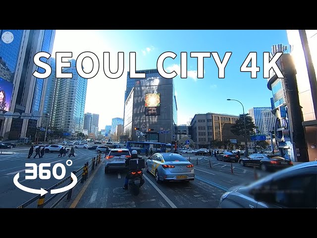 Seoul City Driving - 4K VR 360 Drive 용산, 이태원, 마포, 서울시청, 홍대입구