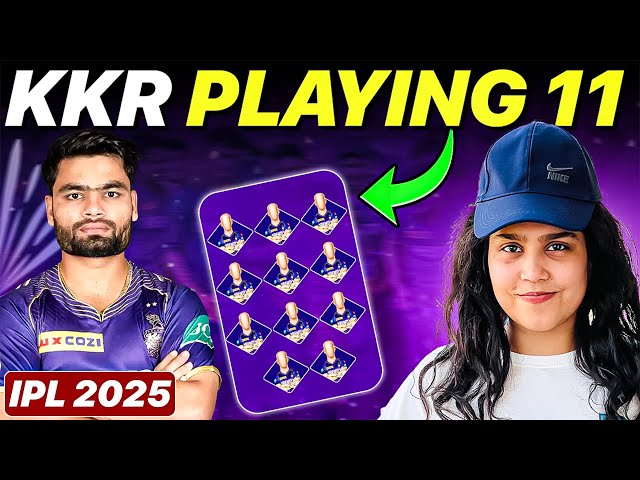 Kolkata Knight Riders Dream playing 11 for 2025😱| IPL 2025 kkr Playing 11😍| kkr playing 11 IPL 2025🤩