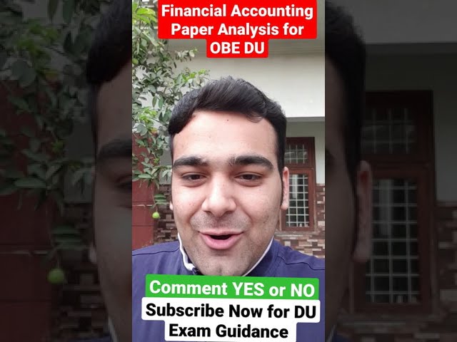 (ONLY BCOM Prog.) Financial Accounting Paper Solutions🔥| Delhi University OBE #shorts | Comment Now