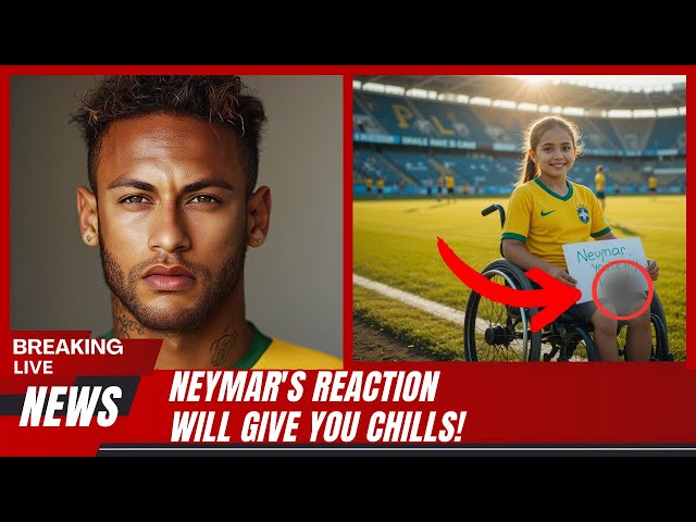 EXCITING! DISABLED FAN CHALLENGES NEYMAR ON THE FIELD, HIS RESPONSE IS UNBELIEVABLE - WATCH NOW!!