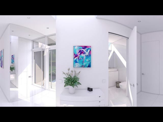 360° Video: white interior visualization