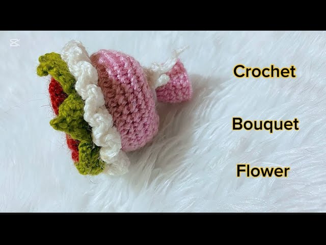 crochet rose flower tutorial || crochet flower bouquet tutorial || how to crochet a small flower