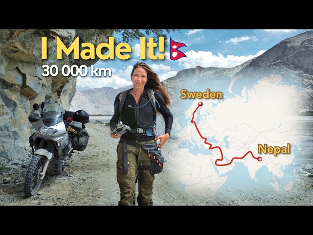 I Rode SOLO from Sweden to Nepal (I'M FINALLY IN NEPAL!) | [E113]