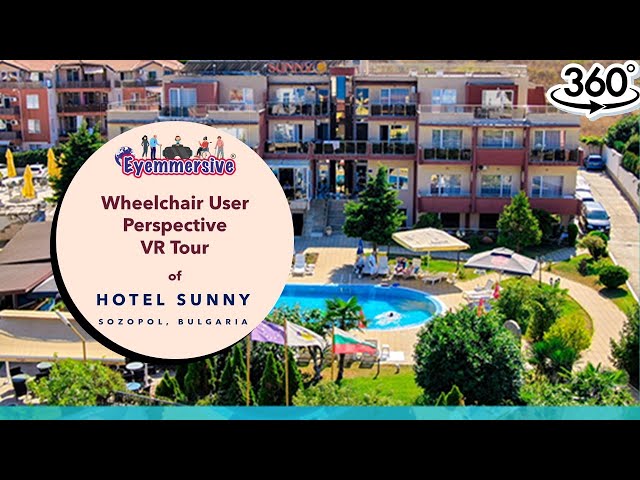 Wheelchair User perspective VR Tour   Hotel Sunny, Sozopol, Bulgaria