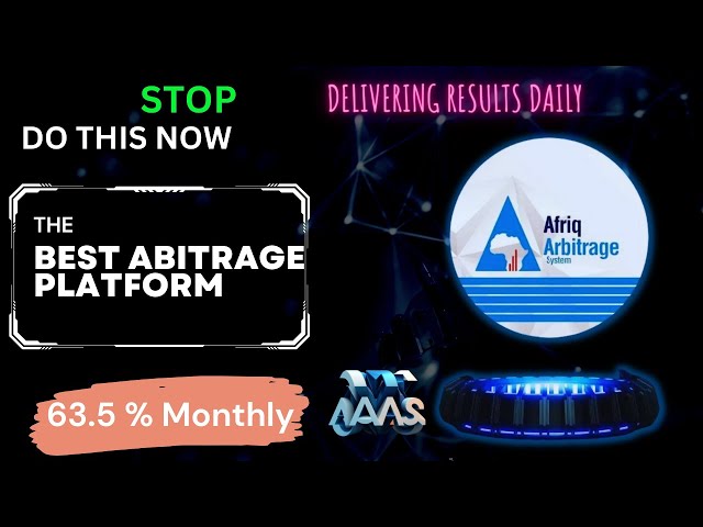 Afriq Arbitrage System  (AAS) | STOP ⛔ DO THIS NOW