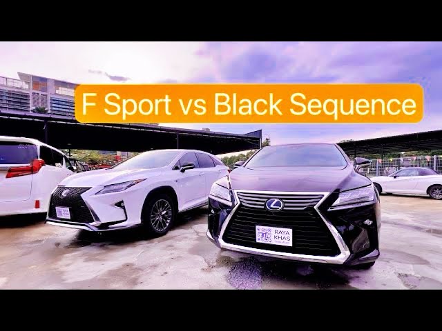 Lexus RX300 F Sport vs Black Sequence