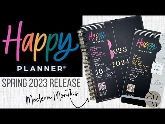 Modern Months Planner & Stickerbook | Flip Thru | Happy Planner | Spring 2023 Release