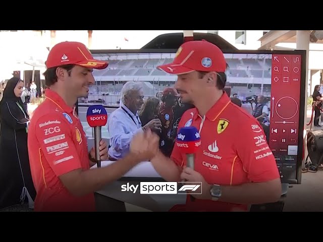 Carlos Sainz and Charles Leclerc's EMOTIONAL farewell SkyPad ❤️