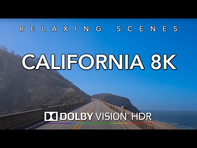 Driving Northern California 8K Dolby Vision HDR - Monterey to Lucia