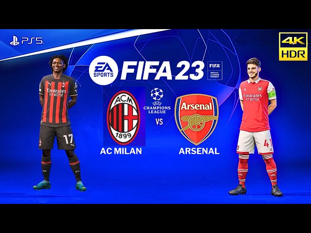 FIFA 23 - Ac Milan vs Arsenal - UEFA Champions League 23/24 | PS5™ Gameplay [4K60]