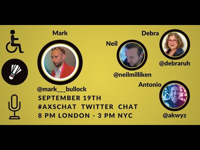 AXSChat with Mark Bullock.Sports Development on Inclusion.