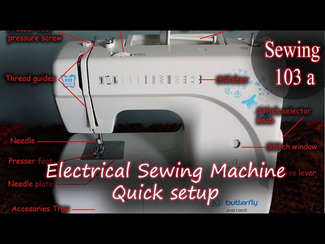 How to setup your Electrical Sewing Machine | Alex Marie