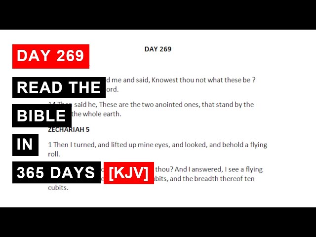 Day 269   Read The Bible in 365 Days KJV