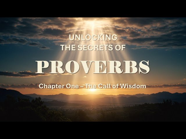 Proverbs Chapter 1 #biblestudy #proverbs #ancientwisdom