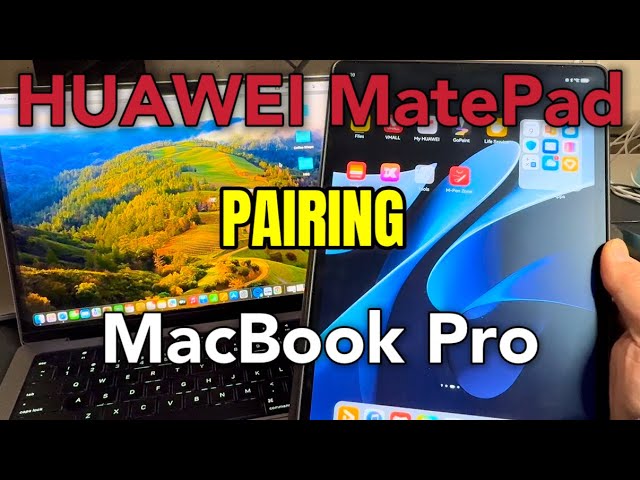 How to connect Huawei MatePad & Apple MacBook Pro!