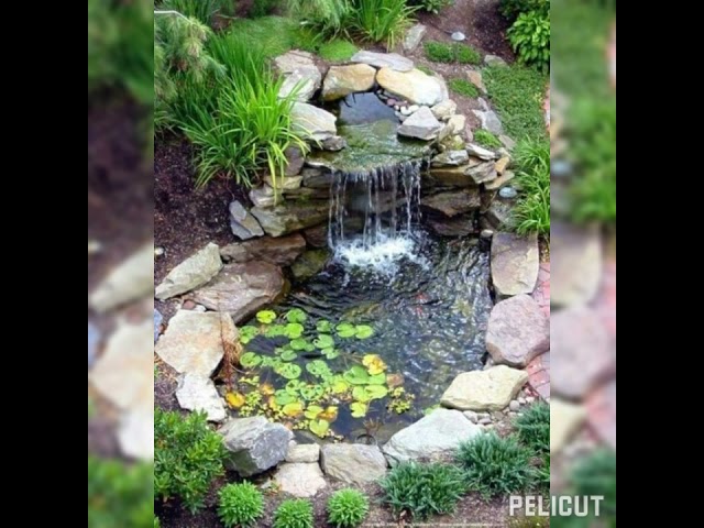 fuentes y cascadas de piedra para jardines