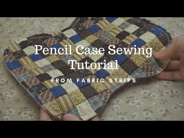 Pencil Case Sewing Tutorial Using Weaving Technique | Sewing Ideas | Yuu Pham