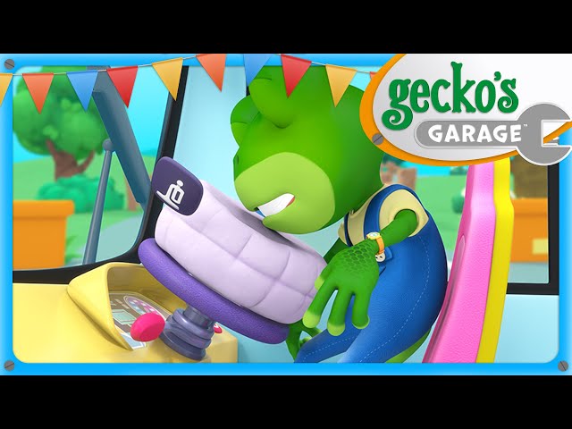 Gecko Bonks His Bonce on the Bus! | Gecko's Garage | Trucks For Children | Cartoons For Kids