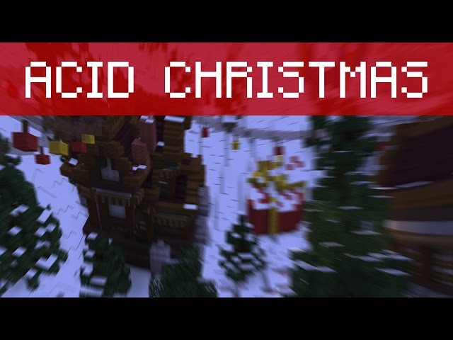 ACID CHRISTMAS - Minecraft 360° Acid Shaders Cinematic [4K]