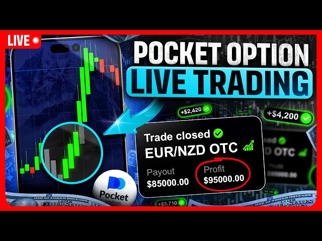 🔴LIVE POCKET OPTION TRADING WITH A PHONE🚀TRADING TUTORIAL FOR BEGINNER