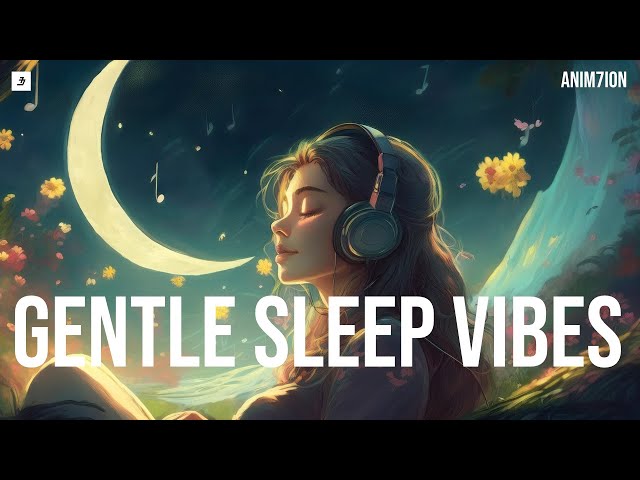 Gentle Sleep Vibes | Calm & Peaceful Sleep Vibes | Relaxing Music | YellowOrange Gradient Background