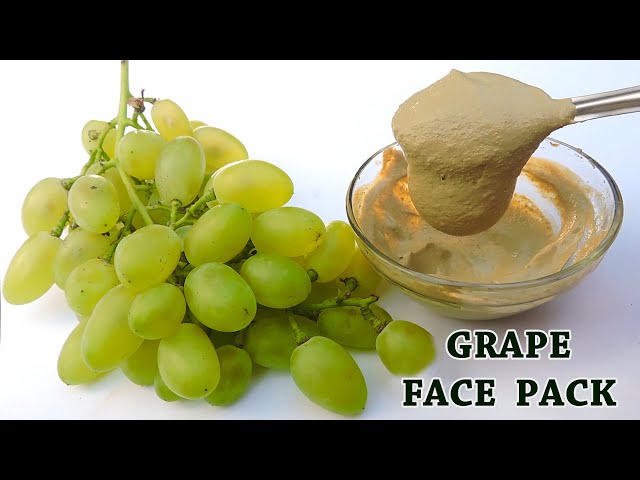 GREEN GRAPE FACE PACK FOR GLOWING SKIN | HOW TO MAKE GRAPE FACE MASK AT HOME | ANGOOR KA FACE PACK