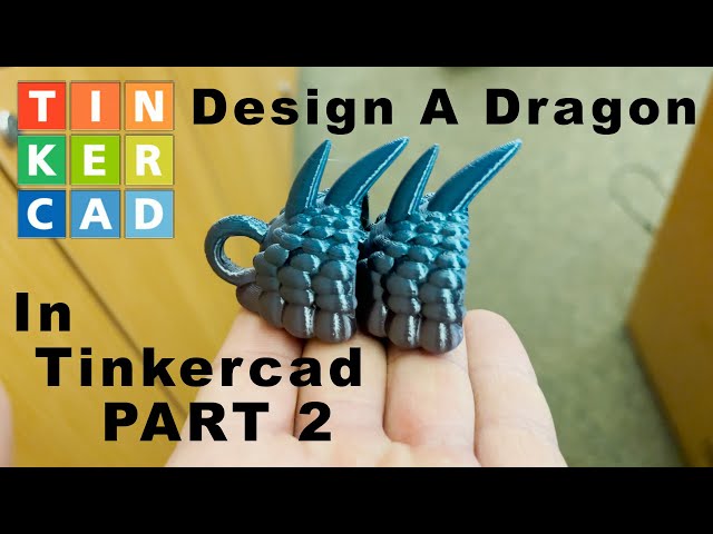 How to Make a Print in Place Articulated Dragon PART 2 of 4