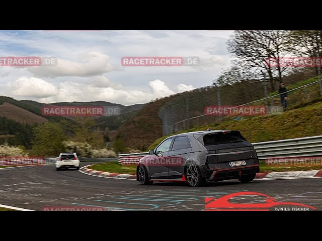 Nurburgring Nordschleife Hyundai Ioniq 5N, getting chased by another Ioniq 5N!