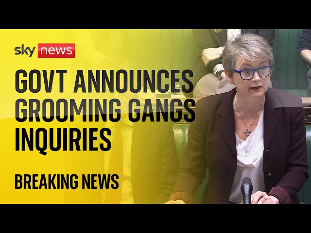 Government announces local inquiries into grooming gangs