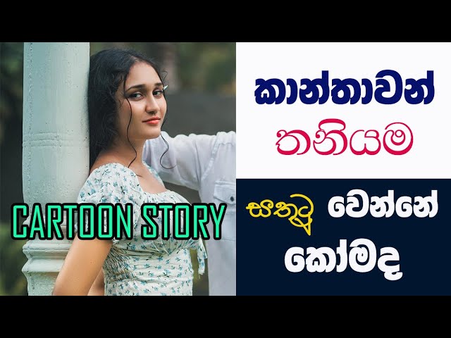 තනියම ගෙදර ඉද්දි  "කෙල්ලෝ සතුටු වෙන විදිය" | How to Make a Women Happy  / Cartoon Story #shortstory