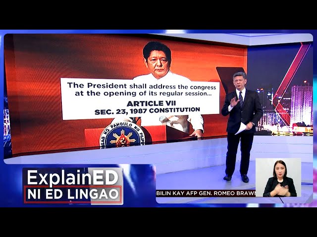 News ExplainED: State of the Nation Address | Frontline Tonight