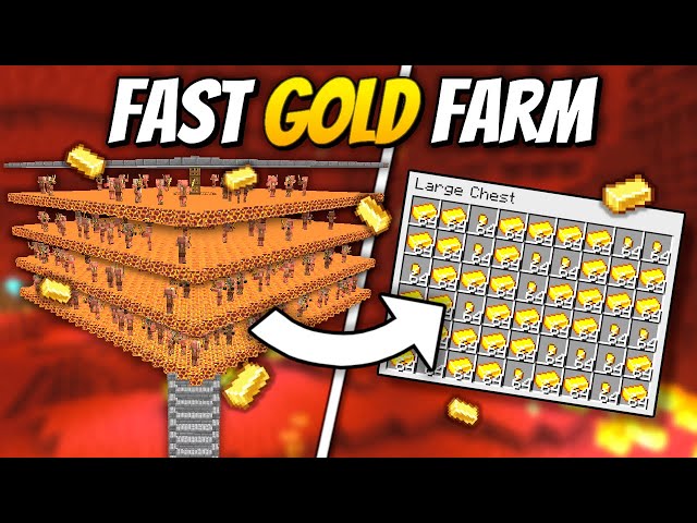 Gold Farm - 21,000+ Per Hour - Minecraft 1.21+ Tutorial