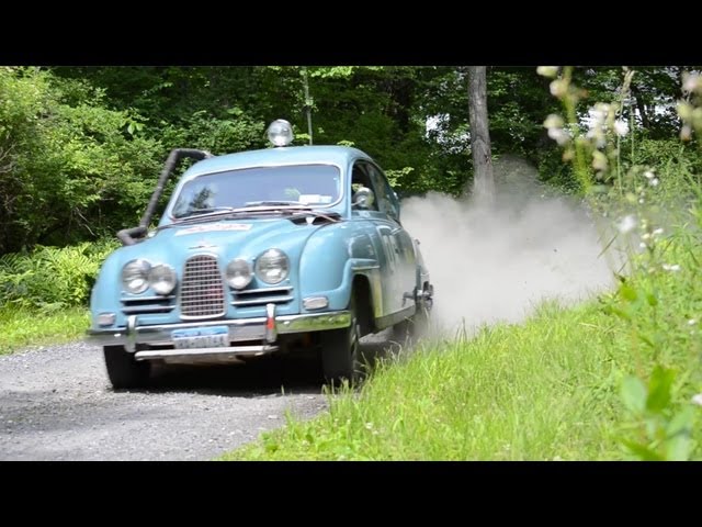 2 Stroke 1961 SAAB 96 Rally Car: Sideways at 7000 RPM in the Gravel - /DRIVE Moment