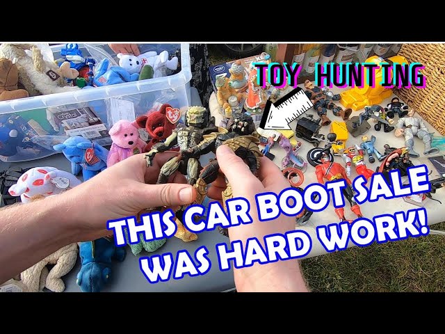 HARD WORK RETRO TOY HUNTING AT THIS CAR BOOT SALE.