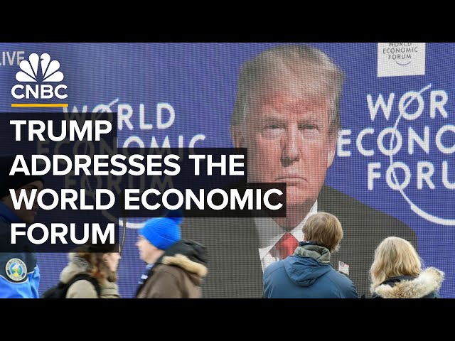 President Donald Trump addresses the World Economic Forum in Davos — 1/23/2025