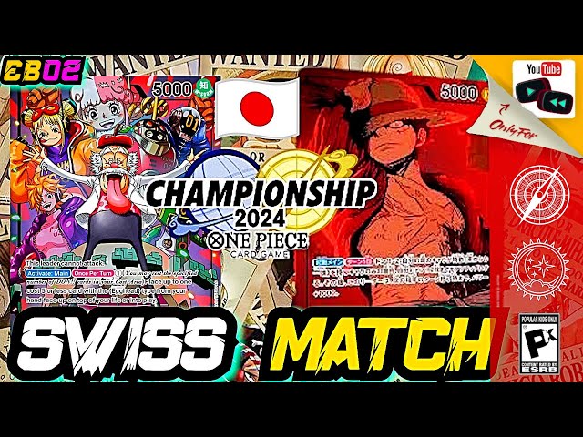 {EB02 + OP10}  Japan Finals Swiss Match Vegapunk Vs GP Luffy | One Piece Trading Card Game